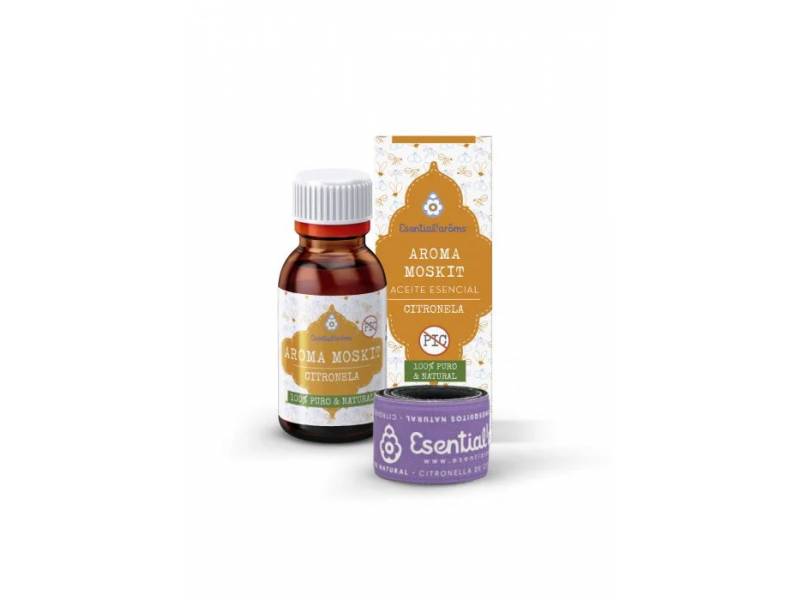 Pack Aromamoskit + Brazalete Frasco de 15 ml. de Esential'aroms