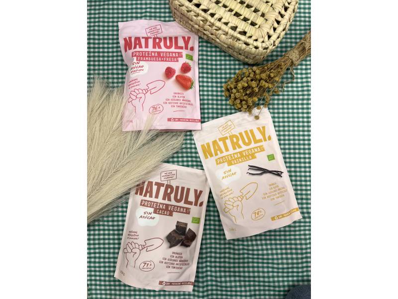 Proteína Vegana BIO fresa 350g | Natruly