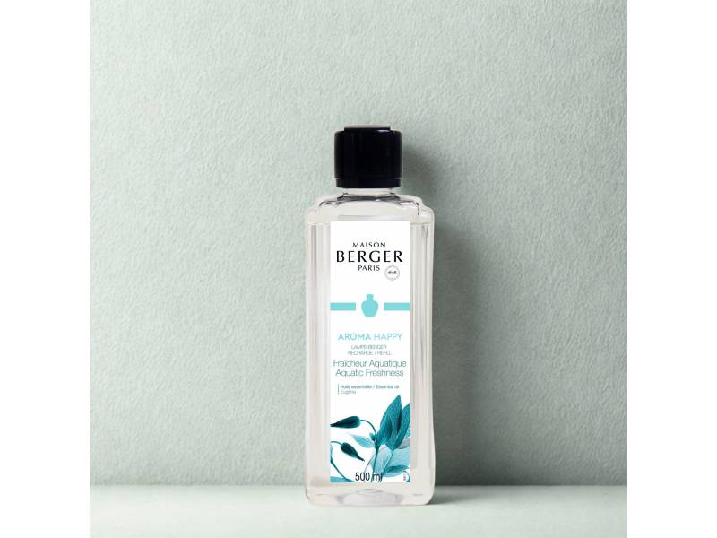 Recarga lámpara Berger Aroma Happy Fraîcheur Aquatique 500 ml| Maison  Berger Paris