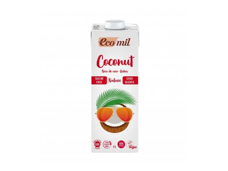 Leche de Coco Sin Azúcar 1 L, de Ecomil