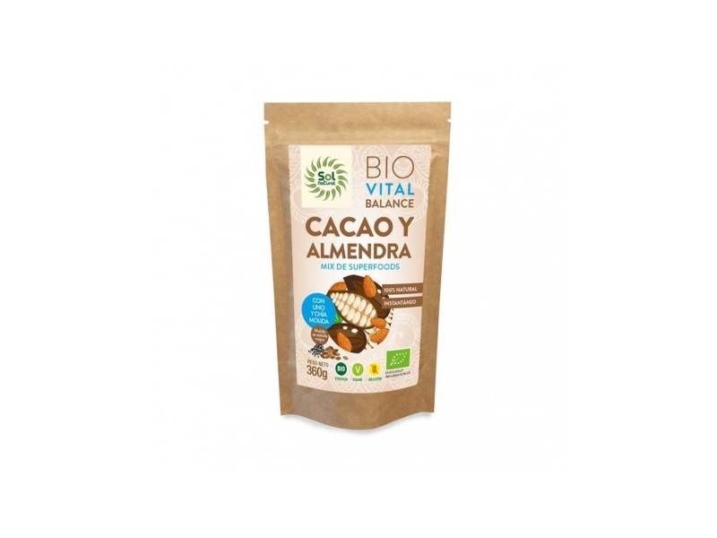 Vital Balance Cacao y Almendra BIO 360g, de Sol Natural