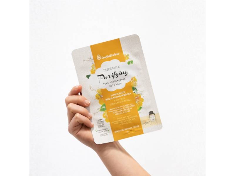 Tissue Mask mascarilla Purifying piel mixta, de Esential'aroms