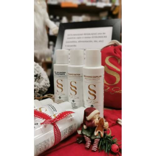 Pack gel+bálsamo+champú 100ml, de Sol Santos