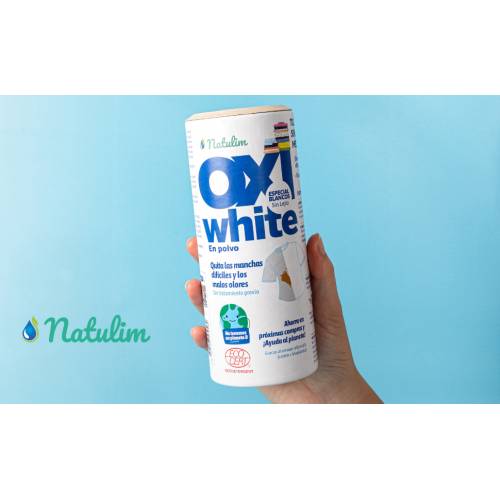 OXI WHITE Polvo Blanqueador Potenciador del lavado, de Natulim